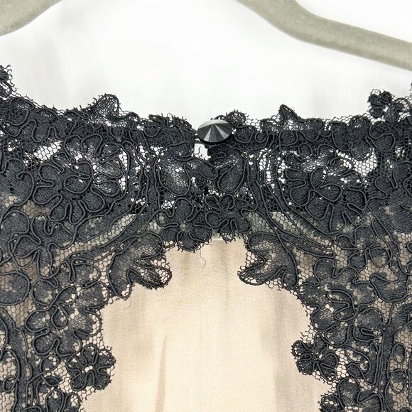 Alice + Olivia Jae Black Lace Open Back Maxi Gown - Picture 8 of 13